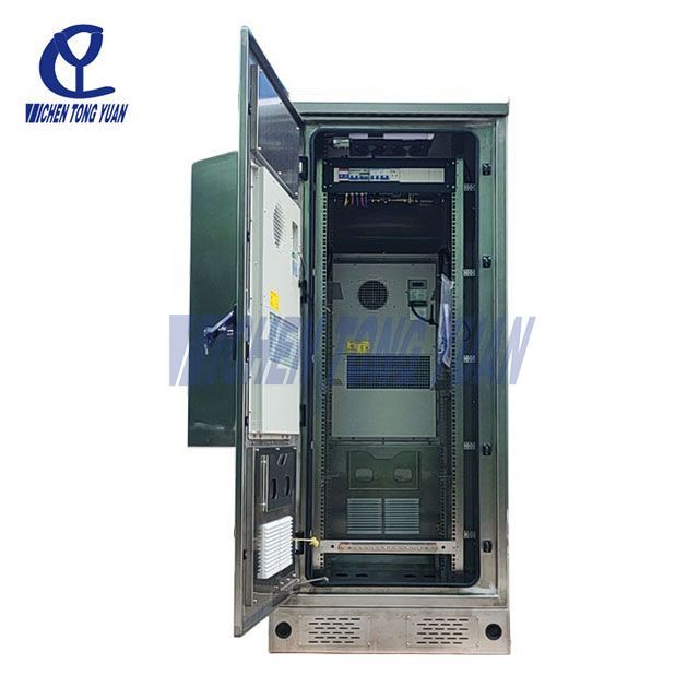 Cytech Sesuaikan Rak Pelayan Luaran Keluli Tahan Karat Cbinet dengan Penghawa Dingin 1500W