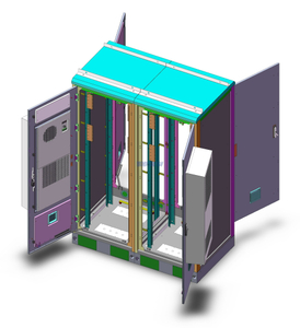 Gabinete de telecomunica&ccedil;&otilde;es expans&iacute;vel personalizado 