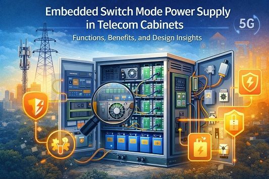 SMPS incorporado em gabinetes de telecomunica&ccedil;&otilde;es: fun&ccedil;&otilde;es, design e benef&iacute;cios